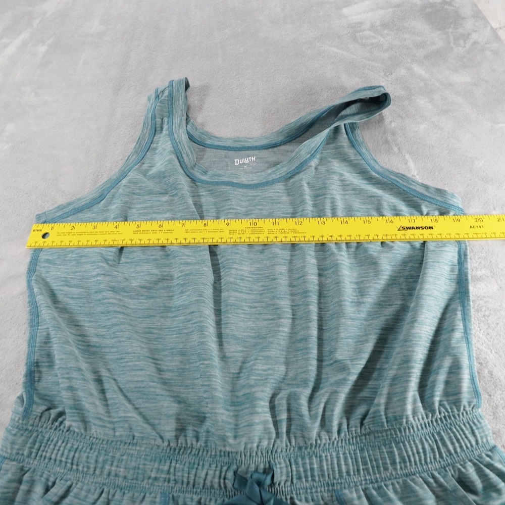 Duluth Trading Armachillo Jogger Jumpsuit  Womens M Blue Stretch Sleeveless - Picture 8 of 16